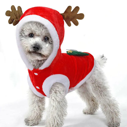 Warm Pet Dress for Christmas